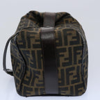 FENDI Zucca Canvas Vanity Cosmetic Pouch Black Brown61577