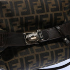 FENDI Zucca Canvas Vanity Cosmetic Pouch Black Brown61577