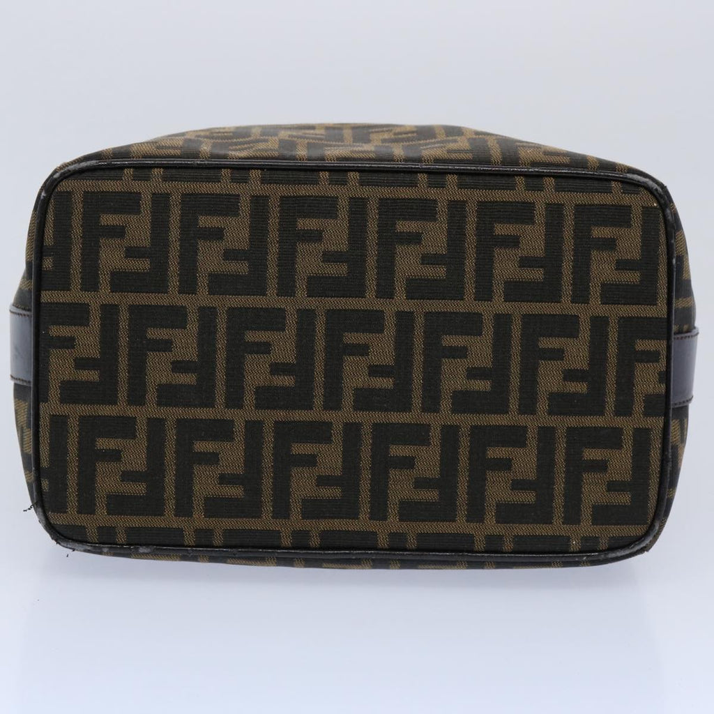 FENDI Zucca Canvas Vanity Cosmetic Pouch Black Brown61577
