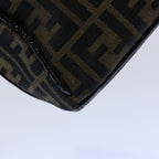 FENDI Zucca Canvas Vanity Cosmetic Pouch Black Brown61577
