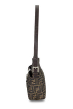 Fendi,  Brown Zucca Canvas Shoulder Bag, Brown