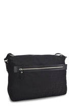 Fendi,  Black Zucchino Nylon Messenger Bag, Black