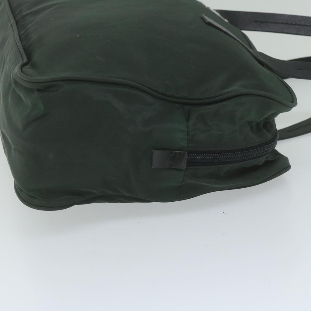 PRADA Hand Bag Nylon Green  61627