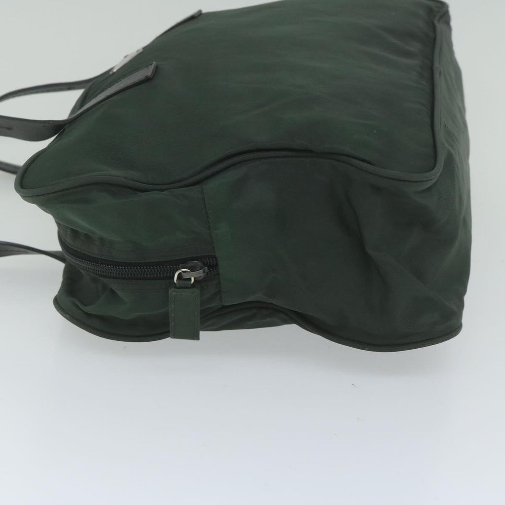 PRADA Hand Bag Nylon Green  61627