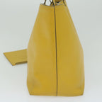 PRADA Tote Bag Leather Yellow  61631