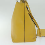 PRADA Tote Bag Leather Yellow  61631