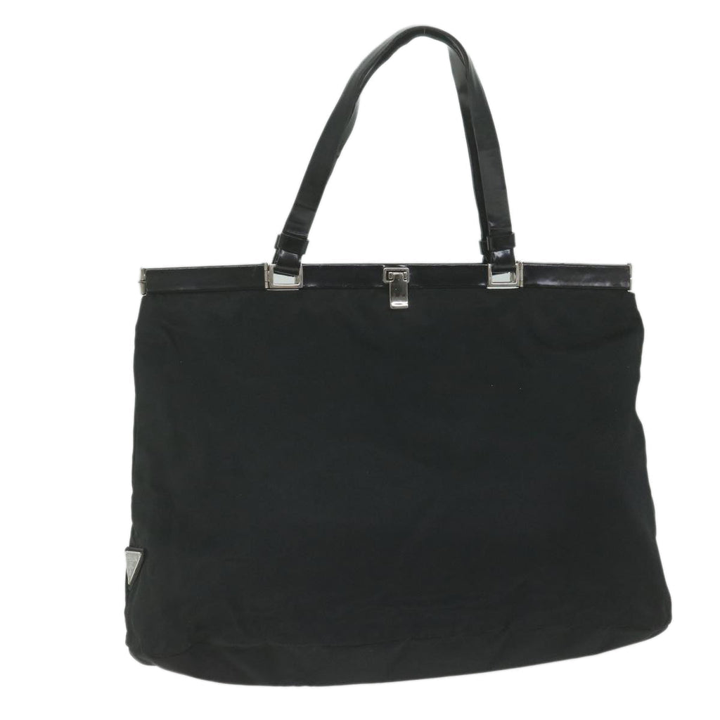 PRADA Hand Bag Nylon Black  61632