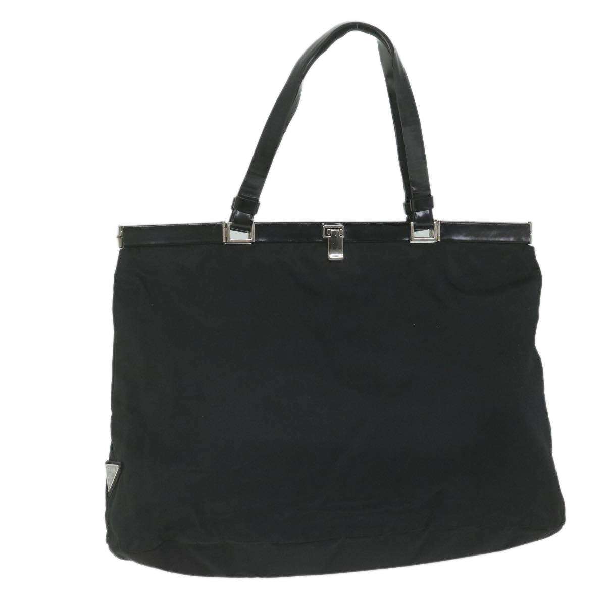 PRADA Hand Bag Nylon Black  61632