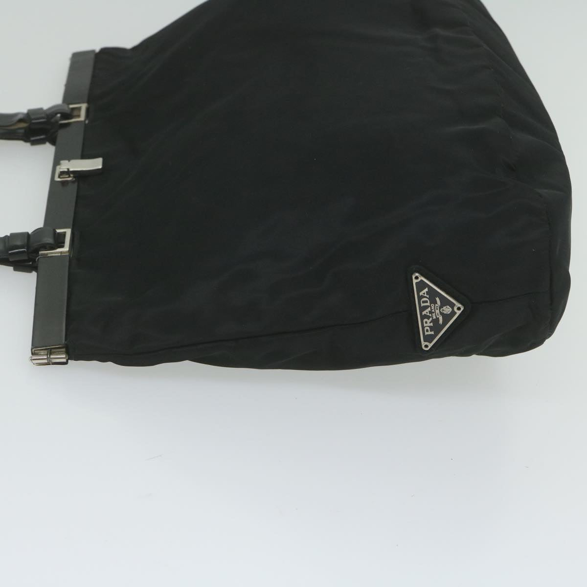 PRADA Hand Bag Nylon Black  61632