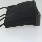 PRADA Tote Bag Wool Black  61633