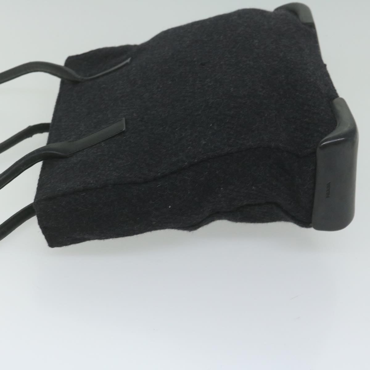 PRADA Tote Bag Wool Black  61633