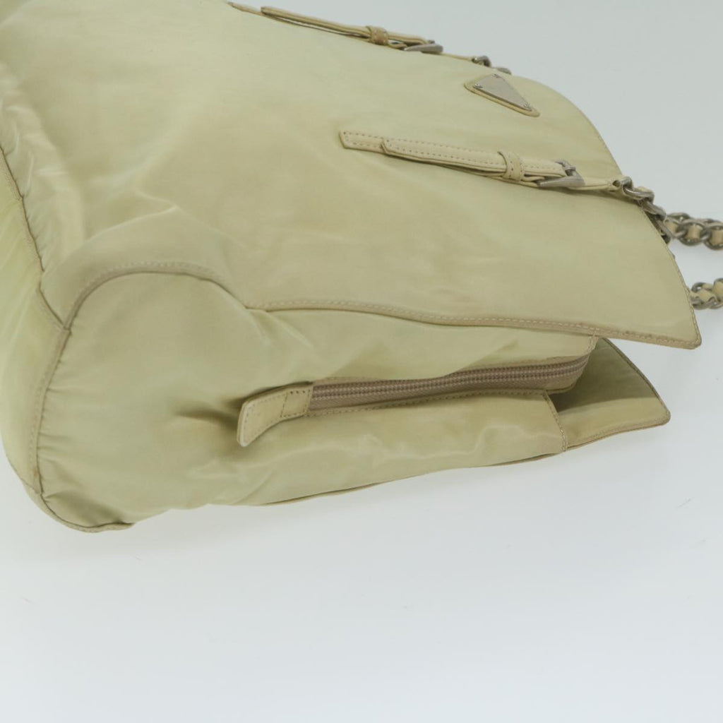 PRADA Tote Bag Nylon Cream  61634