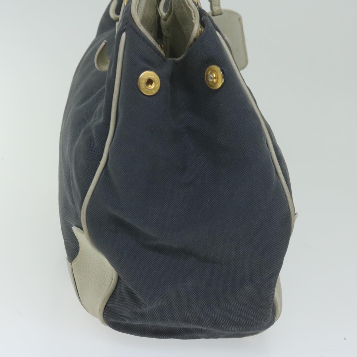 PRADA Tote Bag Canvas Navy  61635
