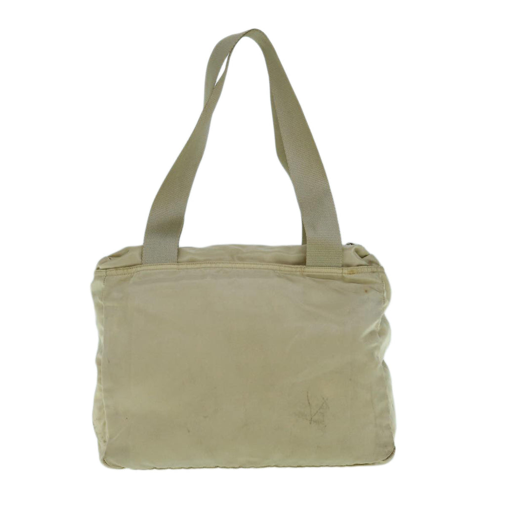 PRADA Tote Bag Nylon Cream  61638