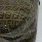 FENDI Zucchino Canvas Mamma Baguette Shoulder Bag Coated Canvas Brown61639