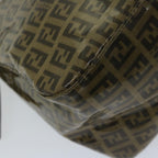 FENDI Zucchino Canvas Mamma Baguette Shoulder Bag Coated Canvas Brown61639