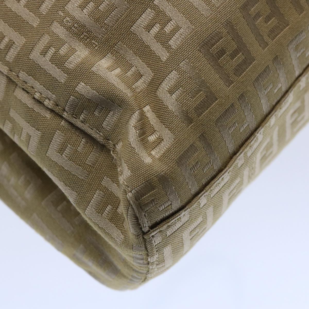 FENDI Zucchino Canvas Hand Bag Beige61641