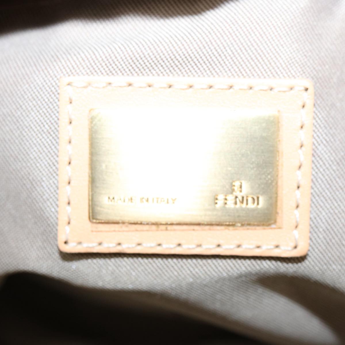 FENDI Zucchino Canvas Hand Bag Beige61641