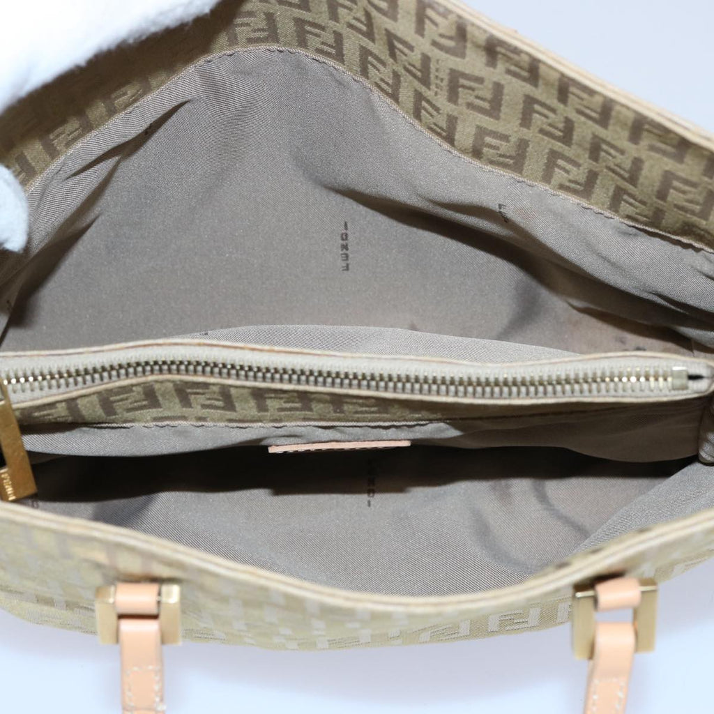 FENDI Zucchino Canvas Hand Bag Beige61641