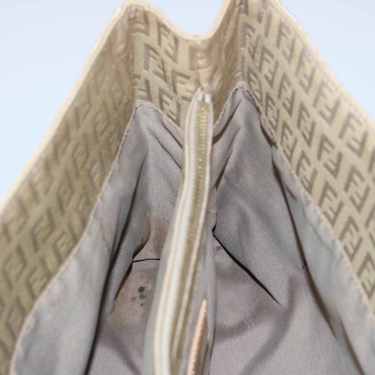 FENDI Zucchino Canvas Hand Bag Beige61641