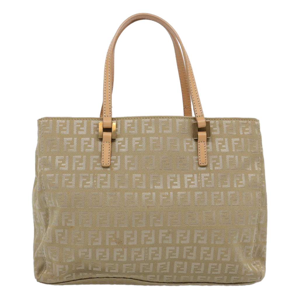 FENDI Zucchino Canvas Hand Bag Beige61641