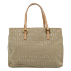 FENDI Zucchino Canvas Hand Bag Beige61641