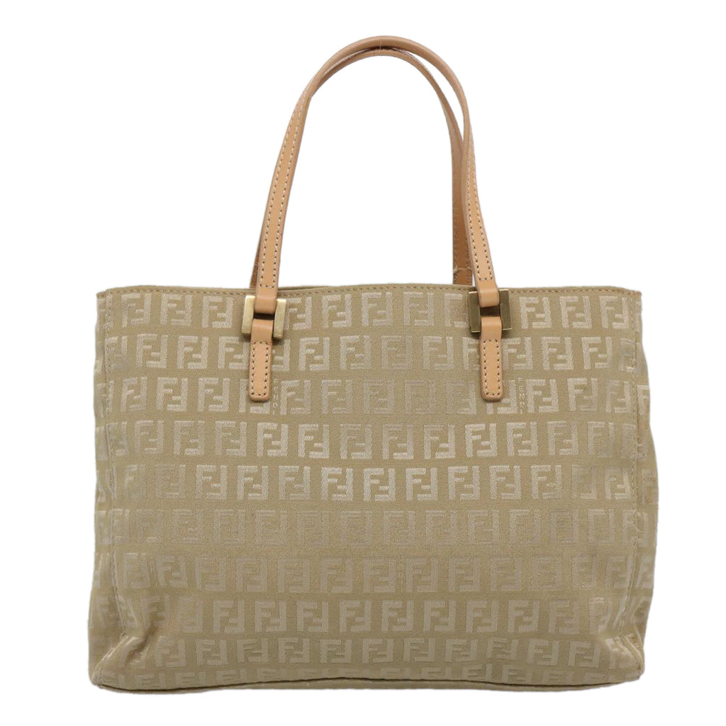 FENDI Zucchino Canvas Hand Bag Beige61641