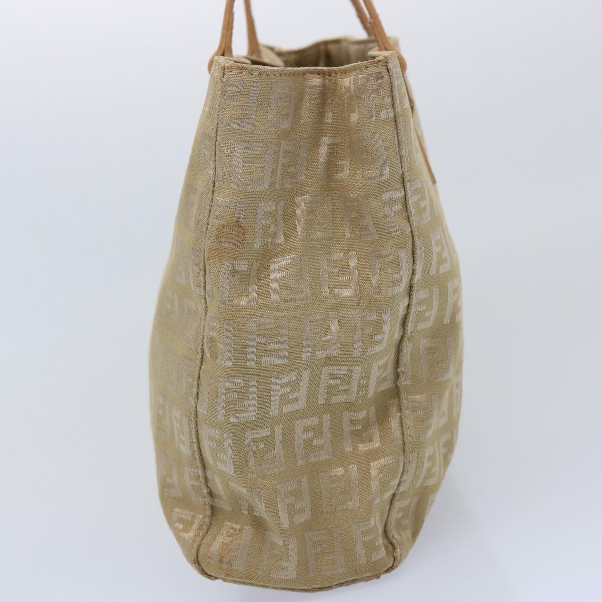 FENDI Zucchino Canvas Hand Bag Beige61641