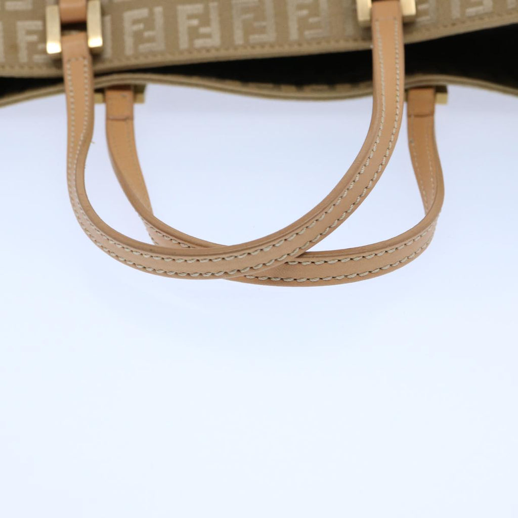 FENDI Zucchino Canvas Hand Bag Beige61641