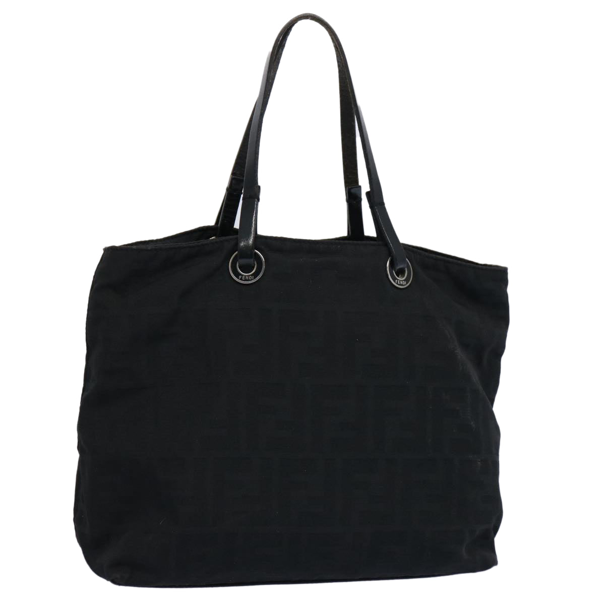 FENDI Zucca Canvas Hand Bag Black61642