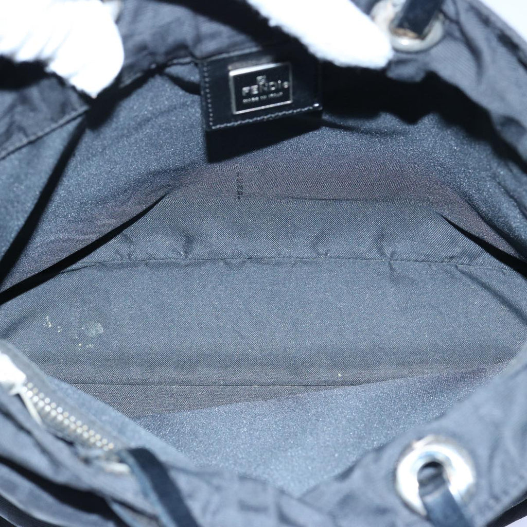 FENDI Zucca Canvas Hand Bag Black61642