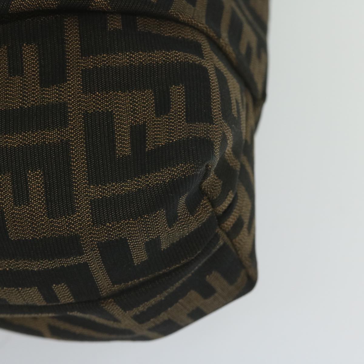 FENDI Zucca Canvas Shoulder Bag Black Brown61645