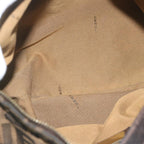 FENDI Zucca Canvas Shoulder Bag Black Brown61645