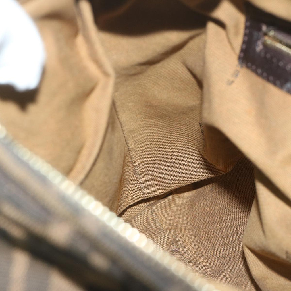 FENDI Zucca Canvas Shoulder Bag Black Brown61645