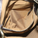 FENDI Zucca Canvas Shoulder Bag Black Brown61645