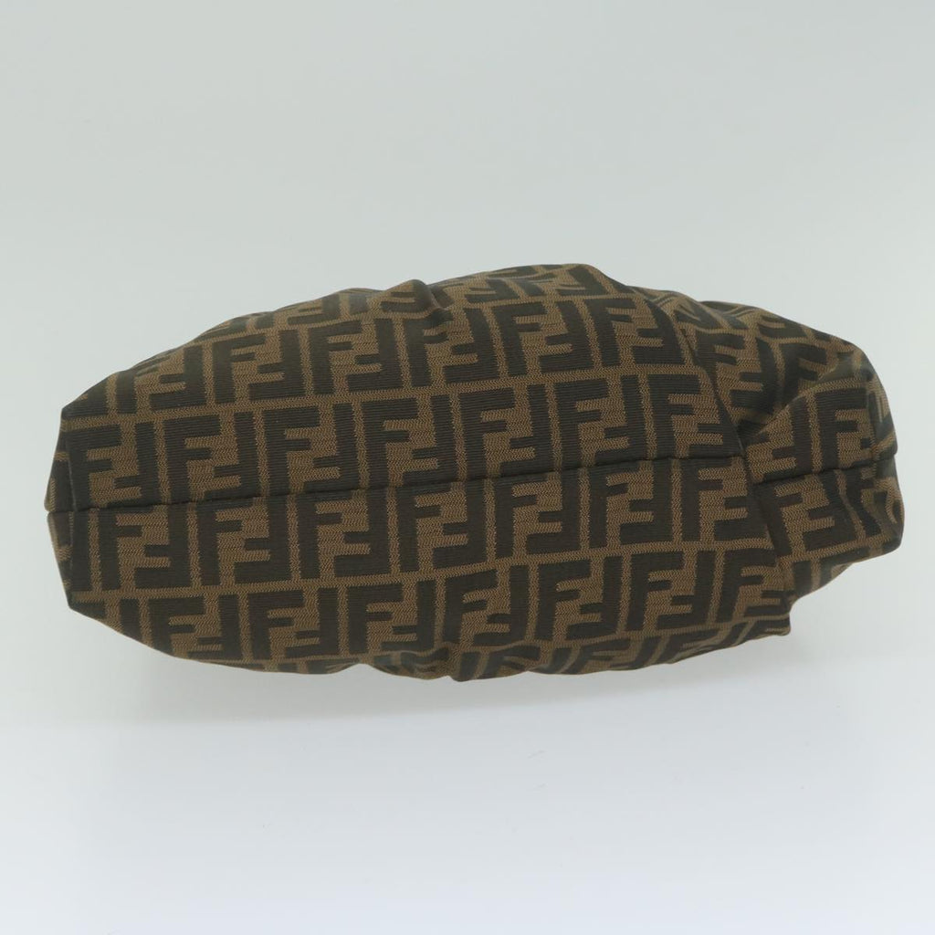 FENDI Zucca Canvas Shoulder Bag Black Brown61645