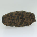 FENDI Zucca Canvas Shoulder Bag Black Brown61645