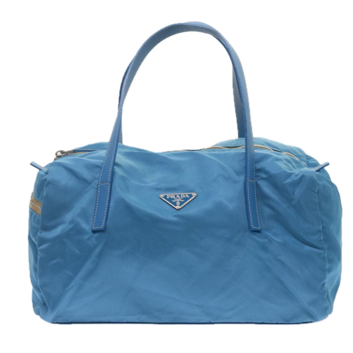 PRADA Hand Bag Nylon Blue  61706