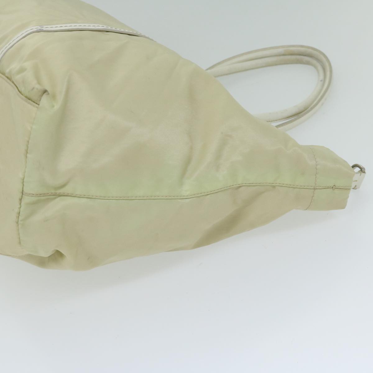 PRADA Tote Bag Nylon Cream  61708