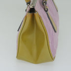 PRADA Hand Bag Nylon Enamel Pink  61789