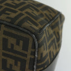 FENDI Zucca Canvas Vanity Cosmetic Pouch Black Brown61795