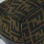 FENDI Zucca Canvas Vanity Cosmetic Pouch Black Brown61795
