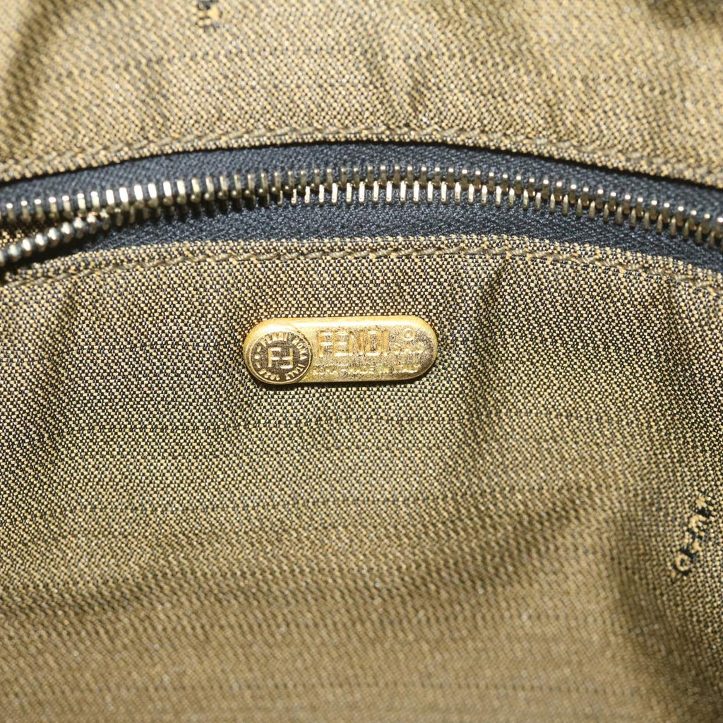 FENDI Zucca Canvas Vanity Cosmetic Pouch Black Brown61795