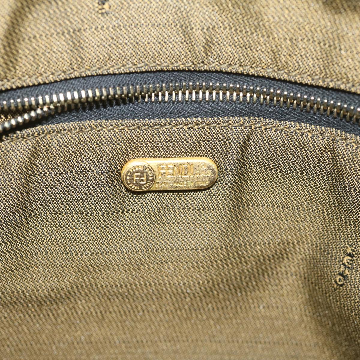 FENDI Zucca Canvas Vanity Cosmetic Pouch Black Brown61795