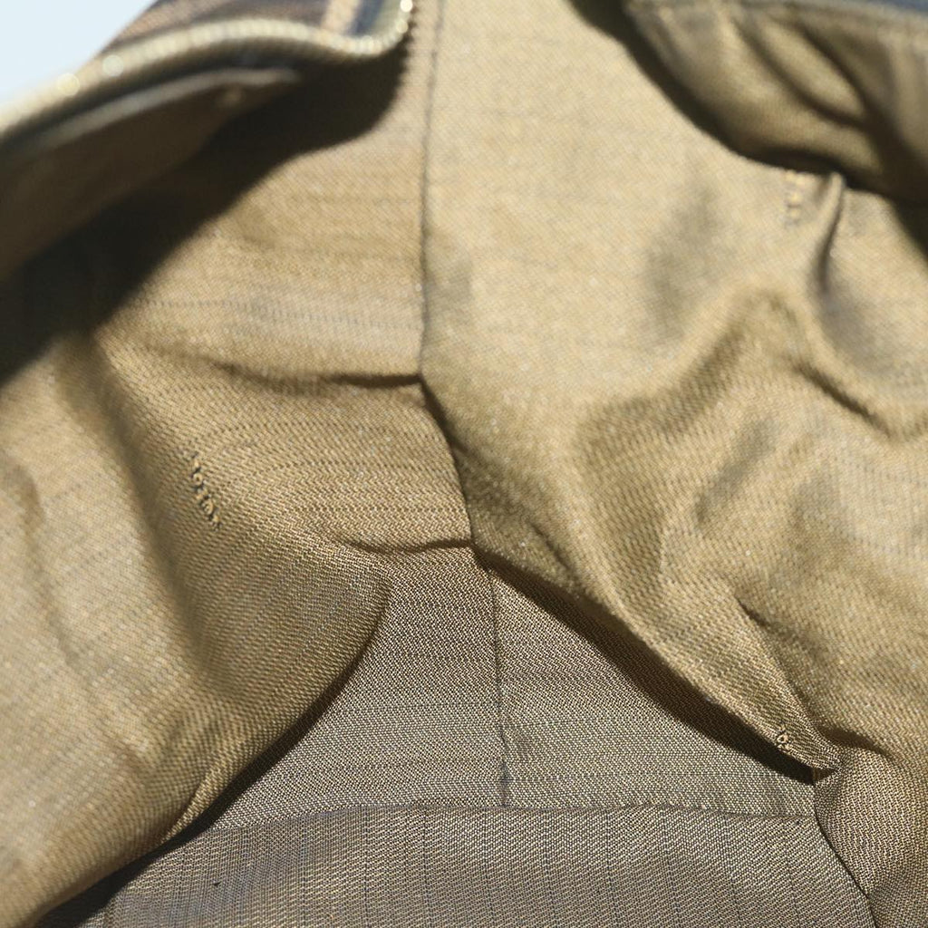 FENDI Zucca Canvas Vanity Cosmetic Pouch Black Brown61795