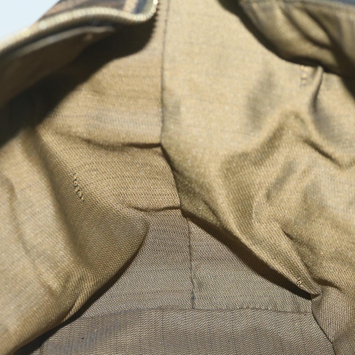 FENDI Zucca Canvas Vanity Cosmetic Pouch Black Brown61795