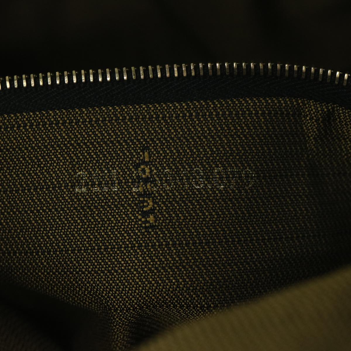 FENDI Zucca Canvas Vanity Cosmetic Pouch Black Brown61795