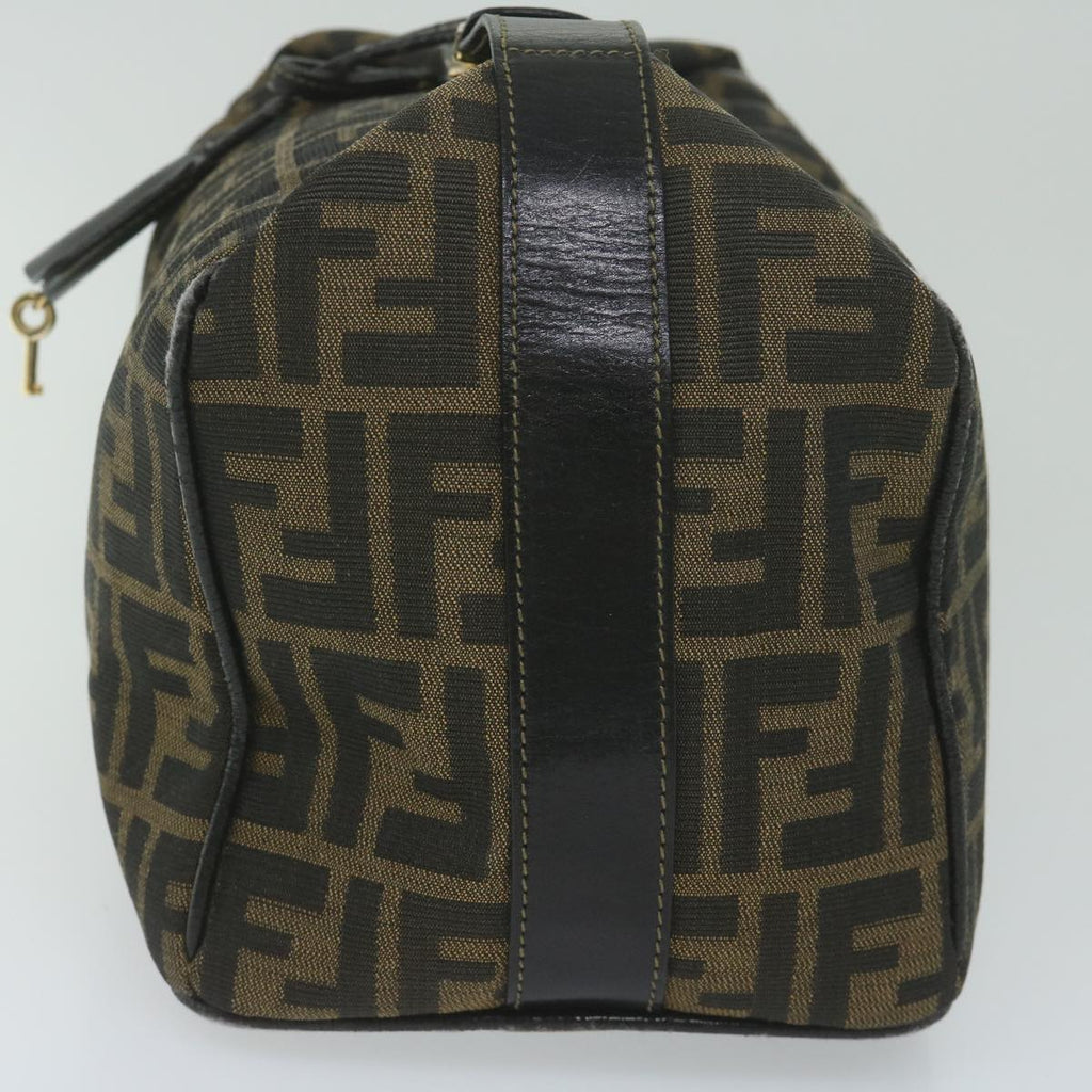 FENDI Zucca Canvas Vanity Cosmetic Pouch Black Brown61795