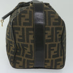 FENDI Zucca Canvas Vanity Cosmetic Pouch Black Brown61795