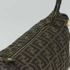 FENDI Zucca Canvas Vanity Cosmetic Pouch Black Brown61795